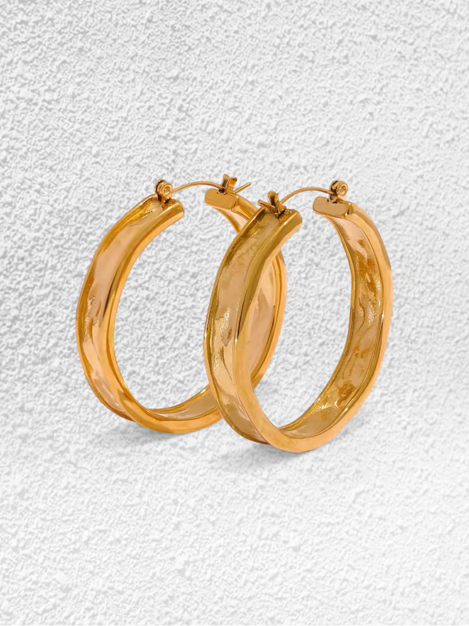 Pendientes Brisa · Aro Torsionado Dorado