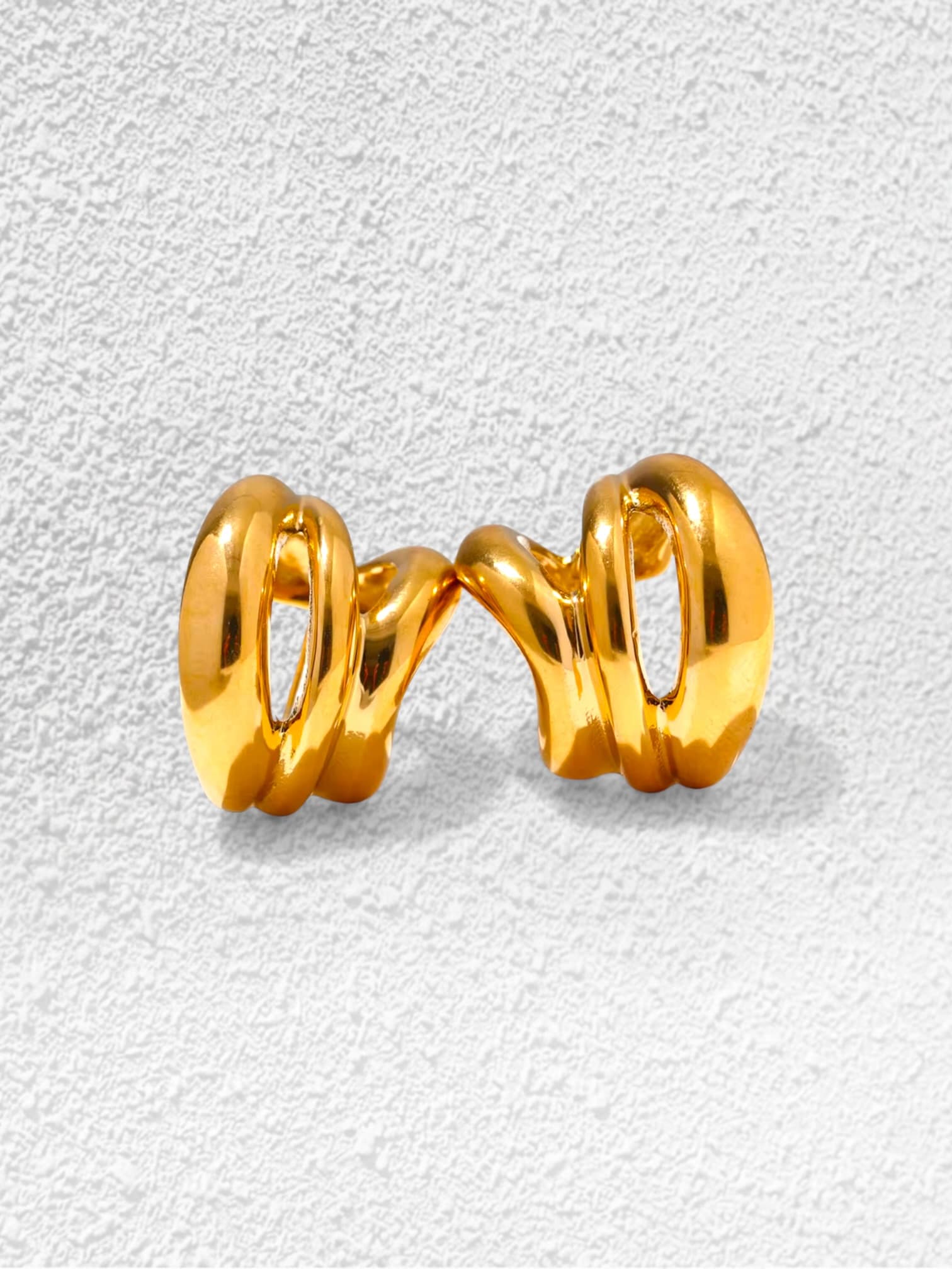 Pendientes Nudo · Espiral Dorado