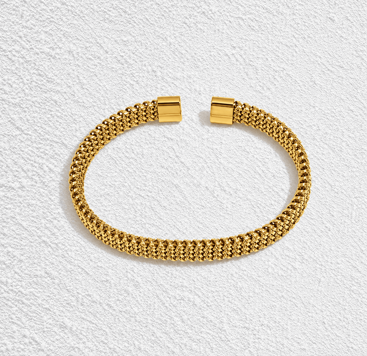 Perenquén · Brazalete malla gruesa tipo serpiente