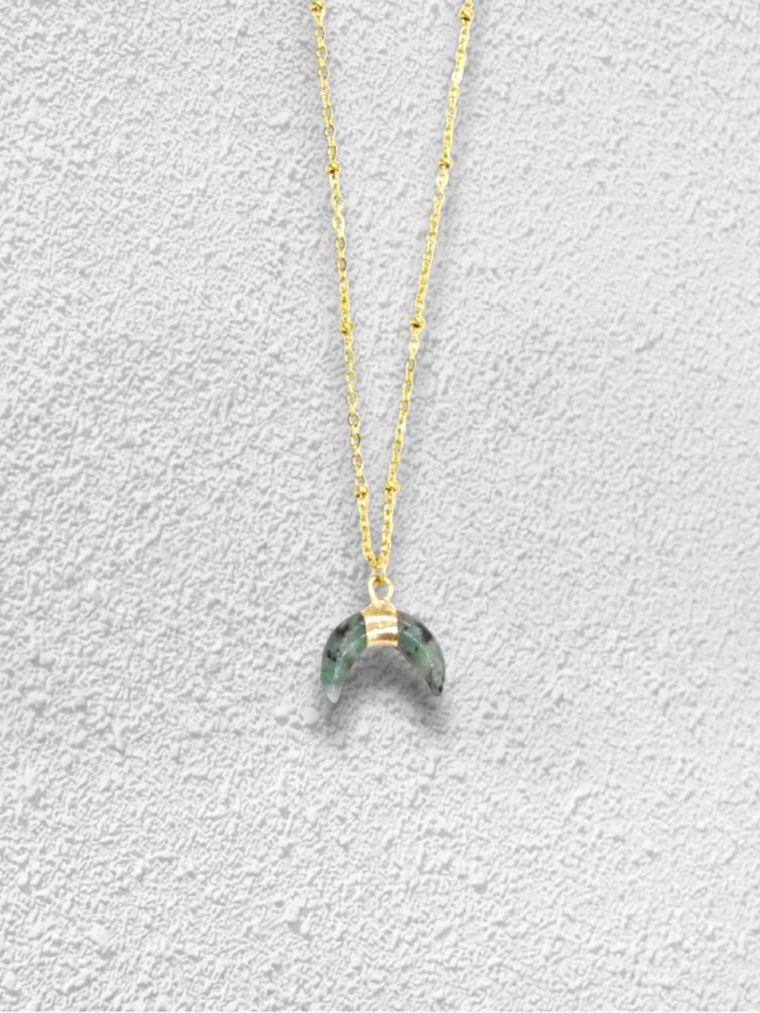 Collar Musgo · Cadena Satélite Cuerno Fluorita